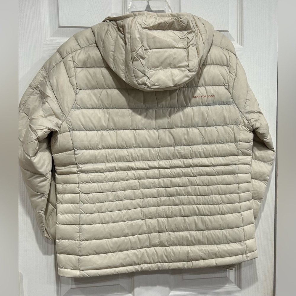 Cotopaxi Women's XL Fuego Hooded Down Jacket Puffer Cream White NWT - Picture 3 of 12